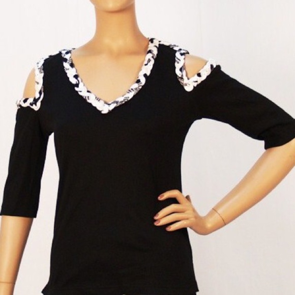 NEW S or M cold shoulder shirt top